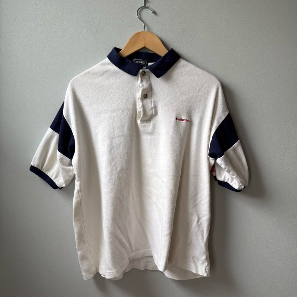 Vintage 1980s Bill Elliot Budweiser polo shirt 🔥